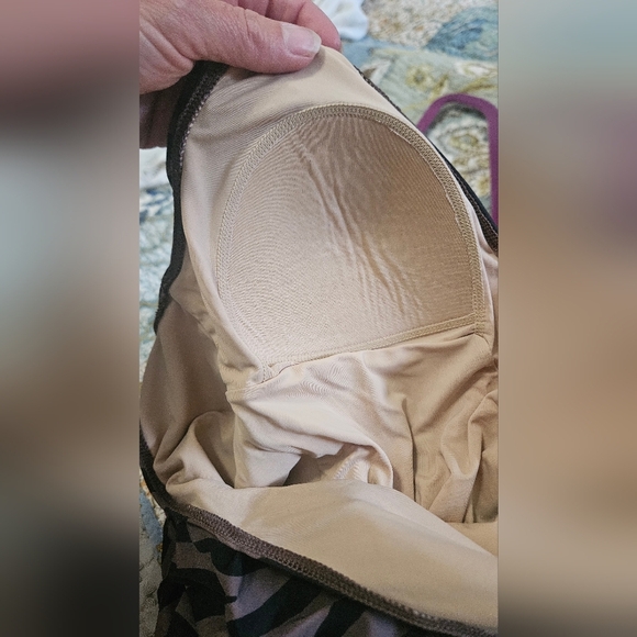 SUMMERSALT The Wrap One-Piece Swim Suit In Brown/black Modern Zebra. Size 6 - Picture 13 of 15